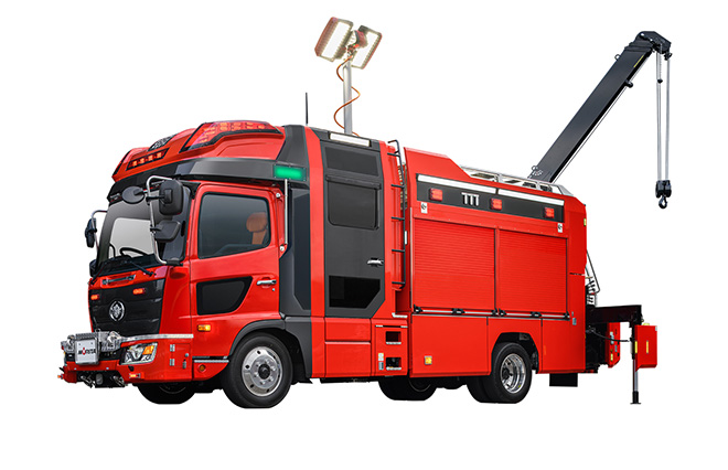 オリジナルキャビン Intelligent Attacker採用救助工作車