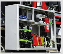 資機材を取り出しやすい!